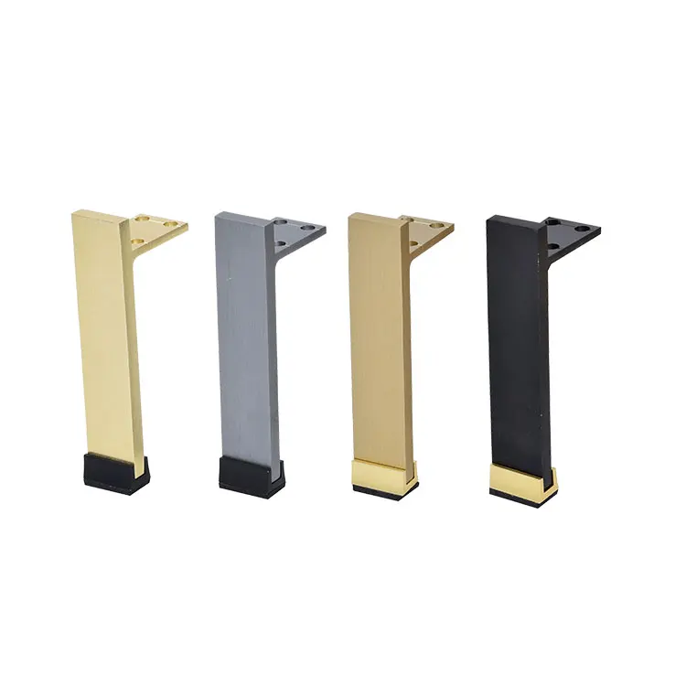 Iron Flat Chair Support Gold Brass Steel Furniture Feet BedSide Bed Chrome Cabinet Metal Sofa Leg