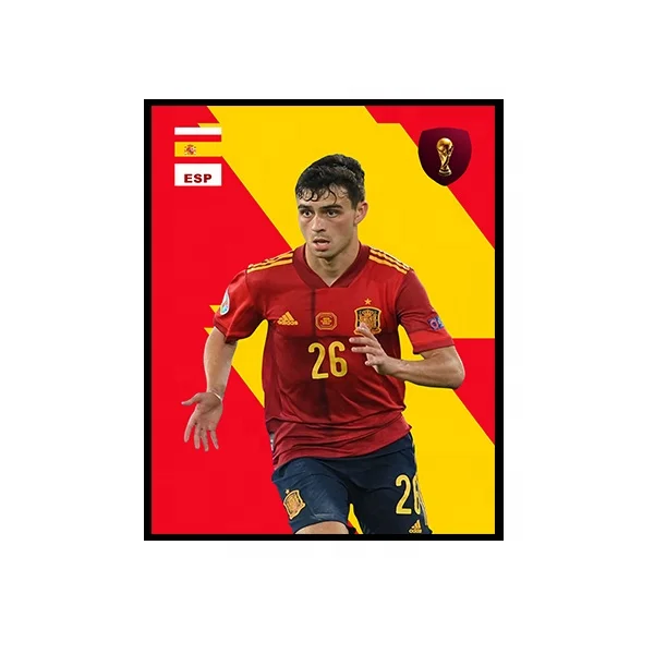 RTS Waterproof Easily Install 3d Lenticular flip Football Player Posters Spanish 3D Poster With Metal Frame