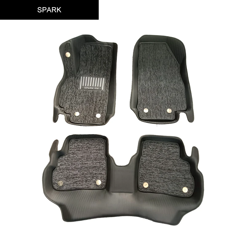 The Latest Design Hard Wearing Leather 5D Diamond Car Floor Foot Mats for NEXIA-2