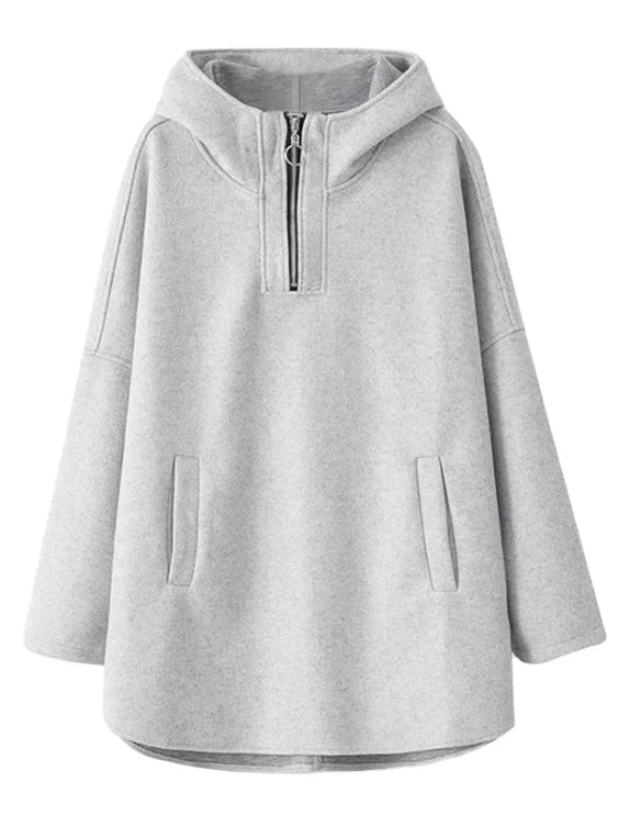 Women Hoodie Dresses 100% cotton French terry plain sweatshirt oversized long sleeve dress hoodies dress with pockets