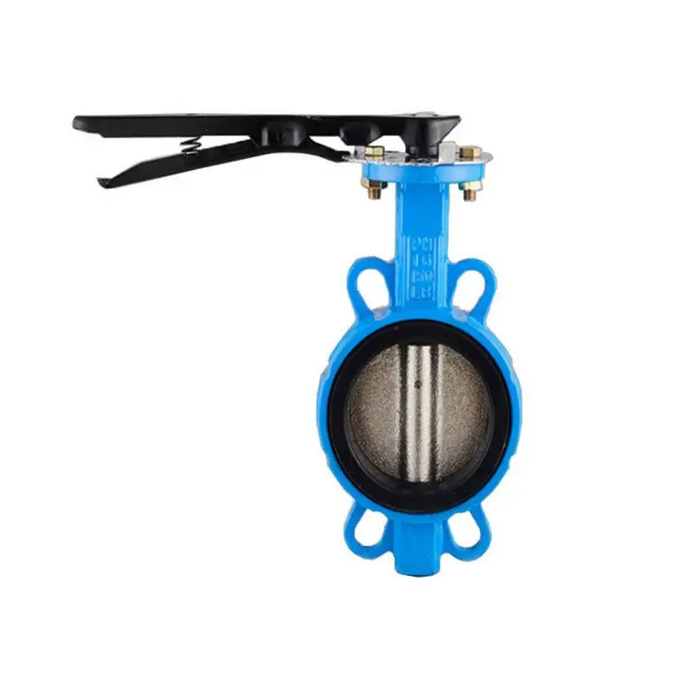 Pn10 Dn250 Ductile Cast Iron Flanged Connection Soft Seat Worm Gear Butterfly Valve