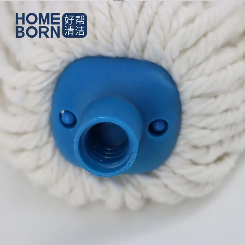Xingtai cleaning products for household floor milk cotton round mop head manufacturer with iron rod