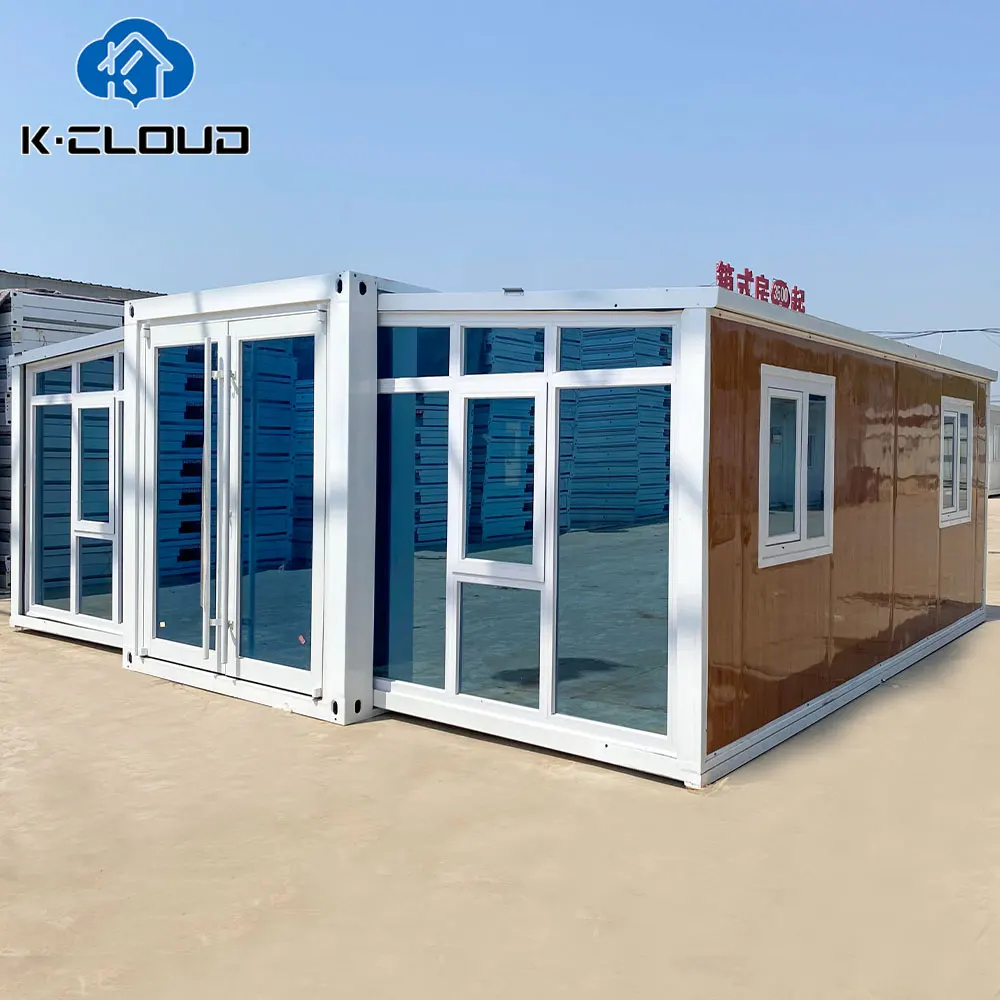 Fast Build 40 Ft 20 Ft Prefab Container Expandable House Light Steel Portable Prefabricated Home 2 3 4 5 Bedroom With Toilet