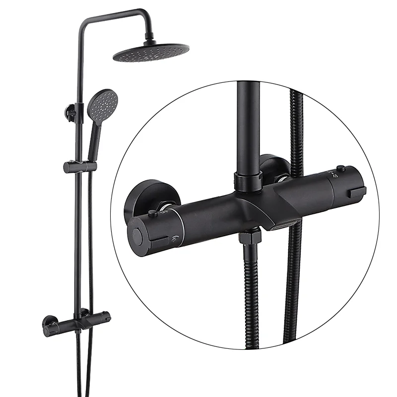 
New design bath thermostatic faucet Brass shower panel/shower set 