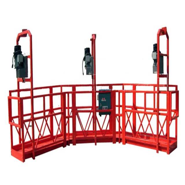 corner suspended platform/aerial working cradle/swing stage for window cleaning
