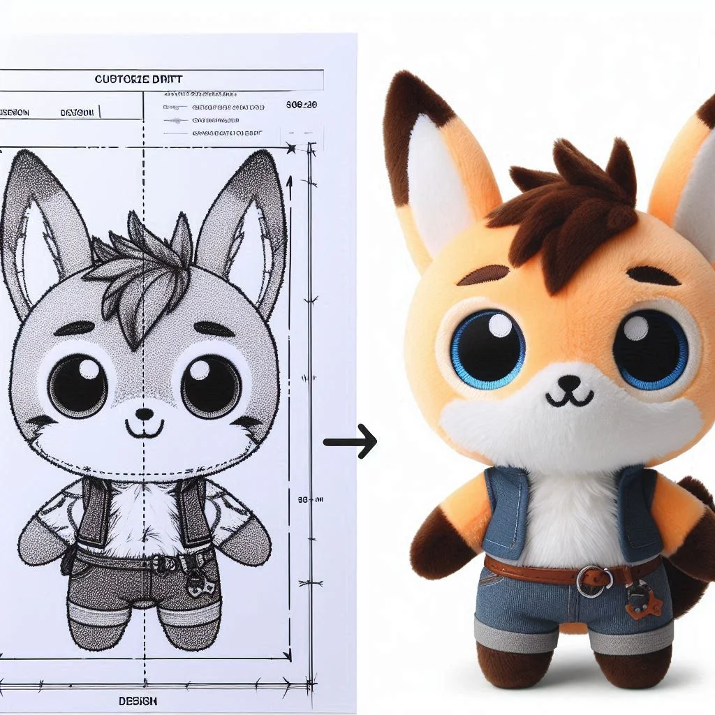 Custom new design popular plushie animal toys cartoon mascot custom shape customized plush toys