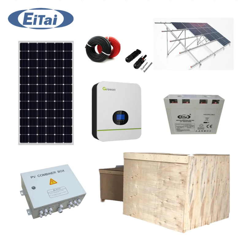  GTS-41 EITAI автономная Солнечная энергия 3000 Вт система PV панель GROWATT 5000 комплекты резервного питания системы отключения с 5 кВт 30