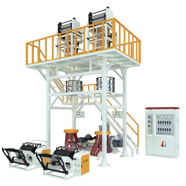 700m 900 mm double single winders  double head blown film machine