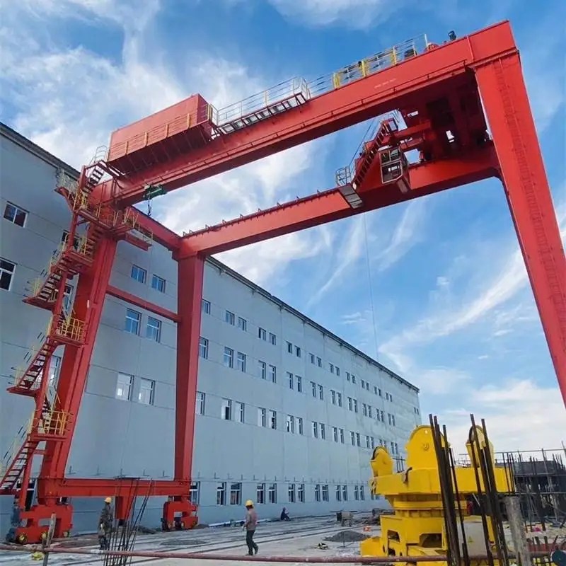 Double Beams RTG Rubber Tyred Container Gantry Crane for Sale