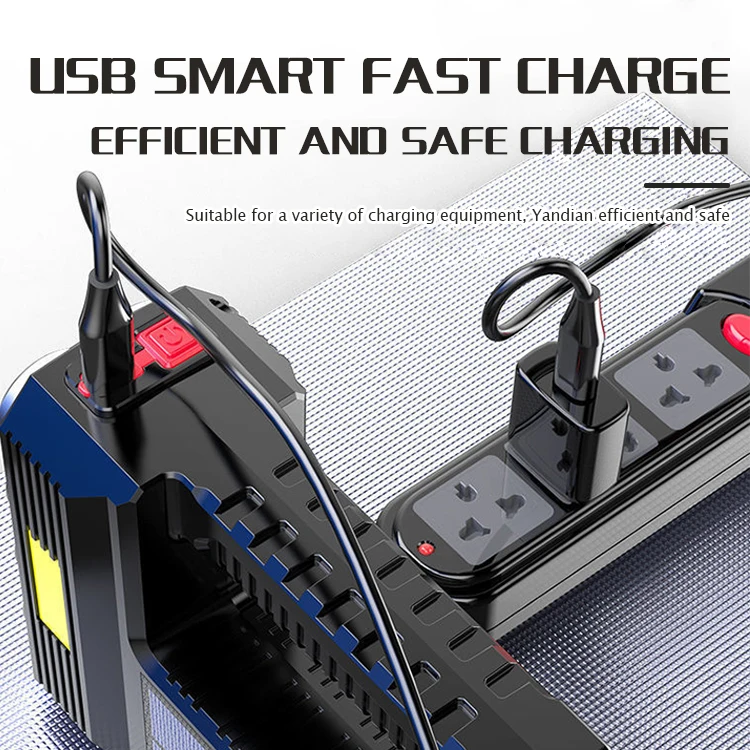 Howlighting Solar Led Flashlights 8 Led Portable Lantern Outdoor Torch Spotlight Emergency Multifunctional USB Charge Flashlight