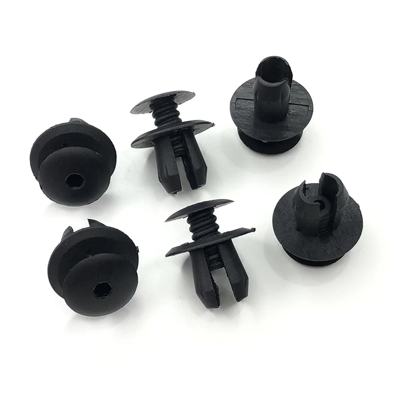 50x Auto Fastener Trim Panel Lining Clips Fit 9mm Hole For VW Volkswagen T4 T5 Transporter Eurovan Car Plastic Rivets Automobile