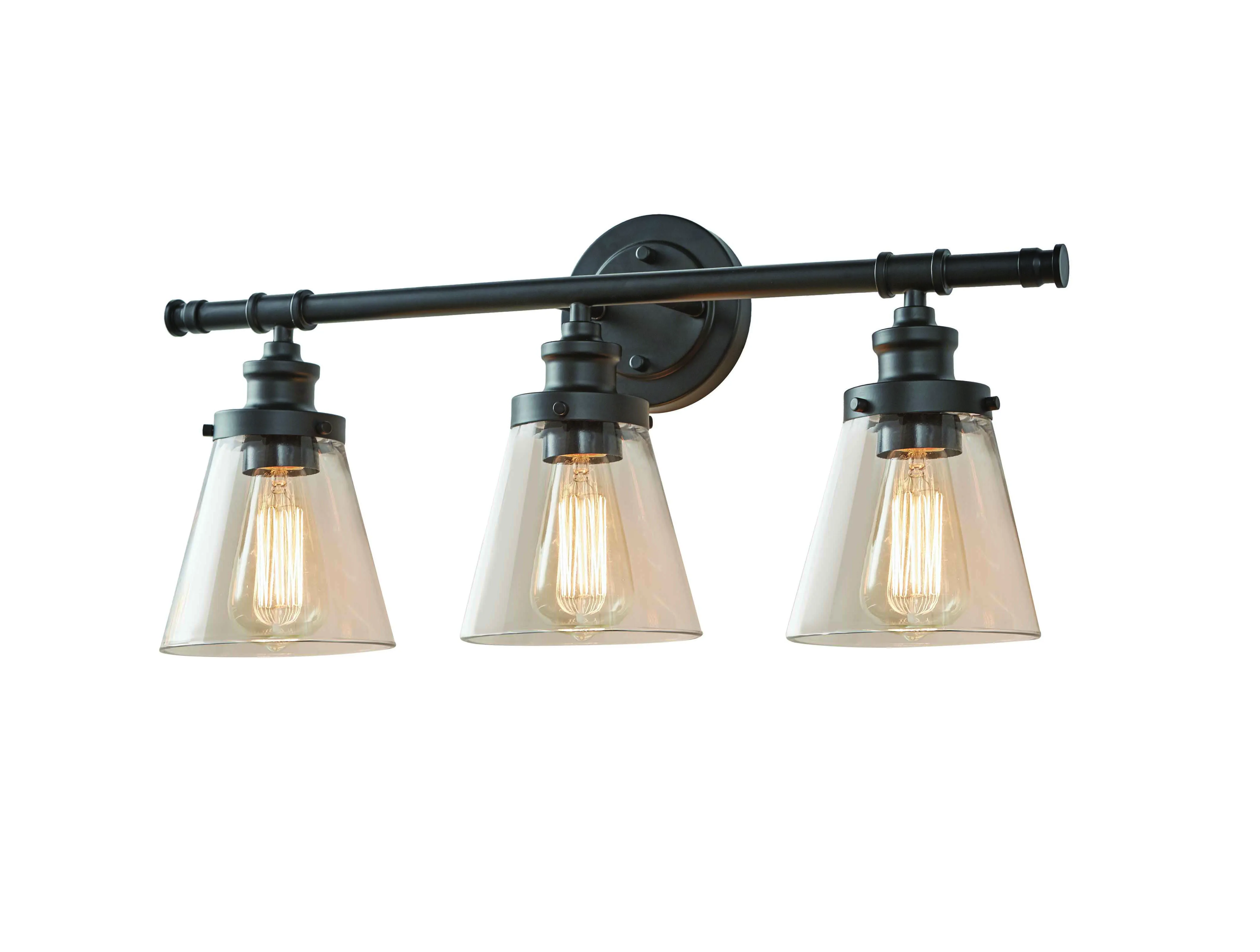 Modern Hotel Wall Lamp Chrone with Opal Glass Shade Loft Industrial Retro Wall Lamp 3 Lights Vanity Fixture