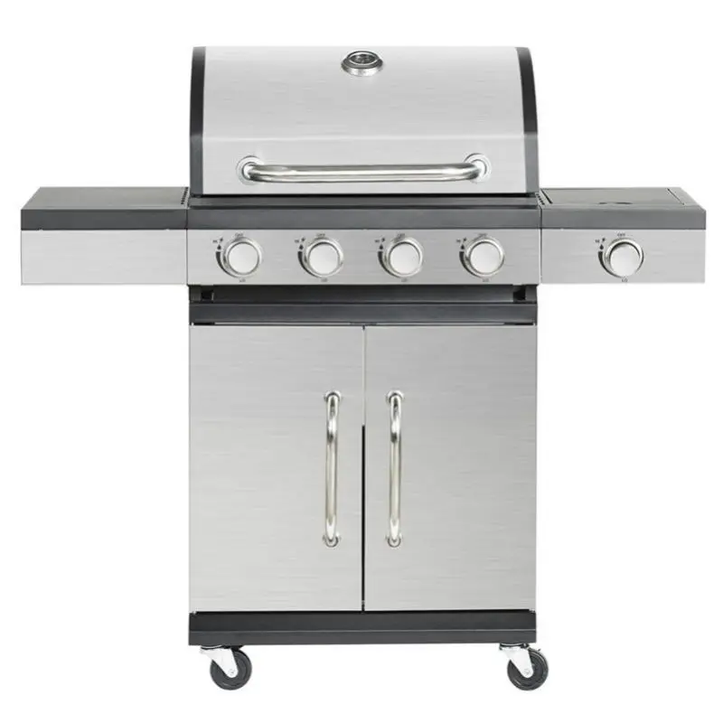High Quality 4+1 Charcoal Barbecue Grill Steel Iron Indoor/Outdoor Family Activity Party Bbq Grill for Camping for Gas Fuel