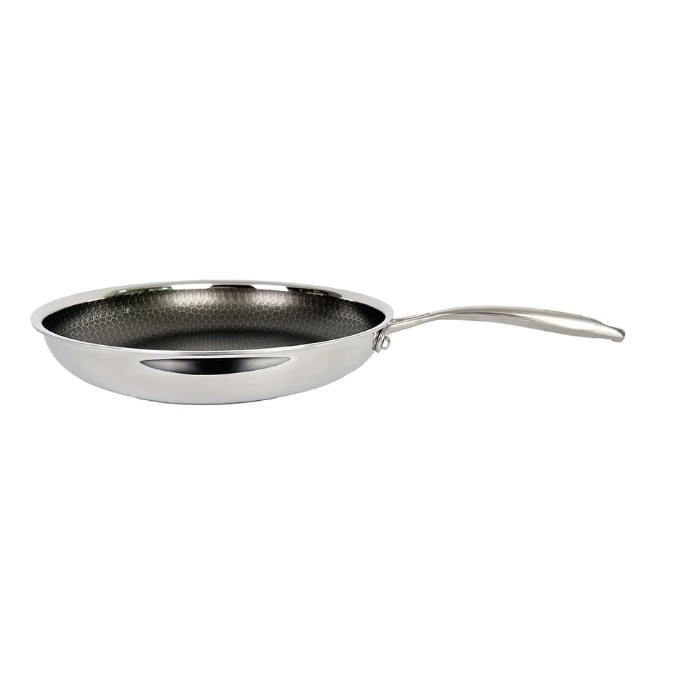 Pan High Quality Brazed Thick Bottom Cooking Pans Non Stick Frying Pan with Stamping Logo
