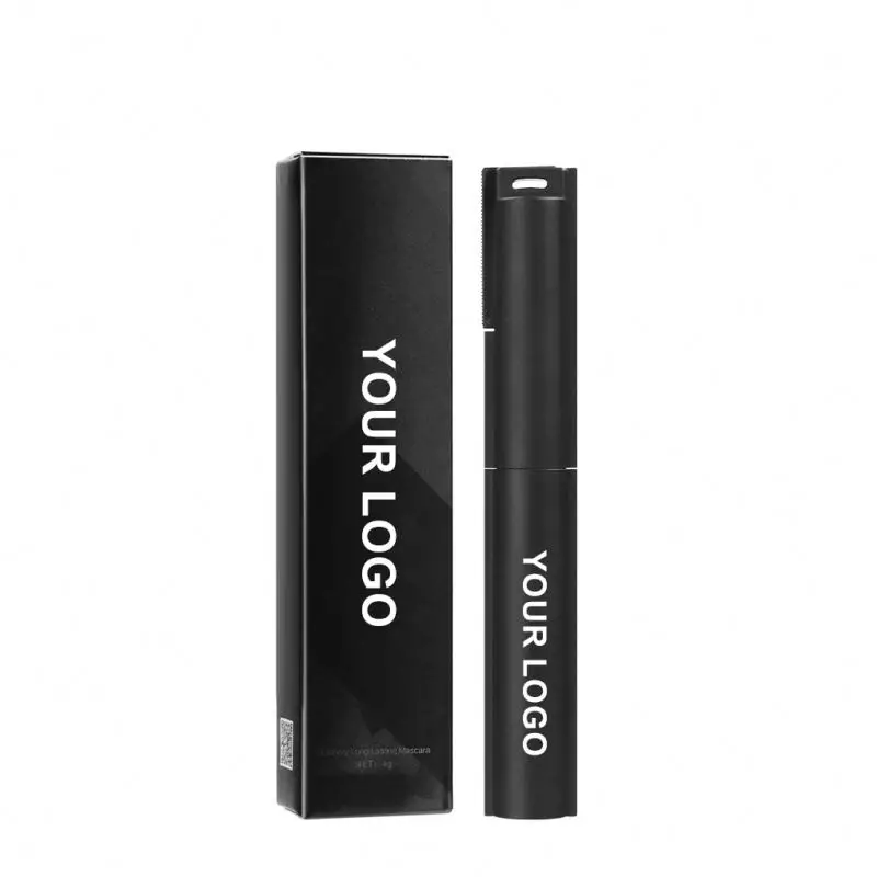 wholesale custom waterproof mascara Gel thick long lasting 4d silk fiber lash Volume mascara private label vegan