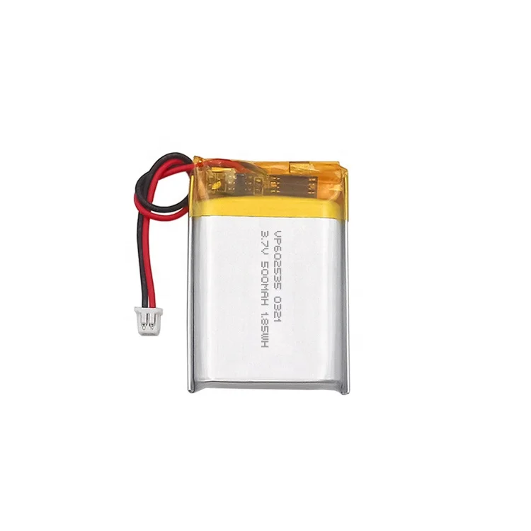 Custom 602535 Lipo 3.7V 500Mah Polymer Lithium Ion Battery