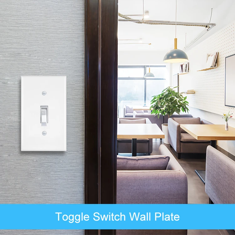 Shanghai Linsky (WTS-01) 1 Gang Decorate Plastic Cover Plate Toggle Switch Plastic Wall Plate