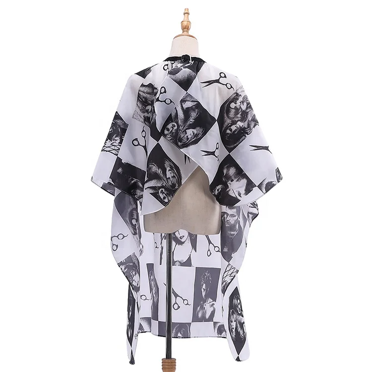 Factory Supplying Haircut Cloth Barber Apron With Elastic Neck Closure