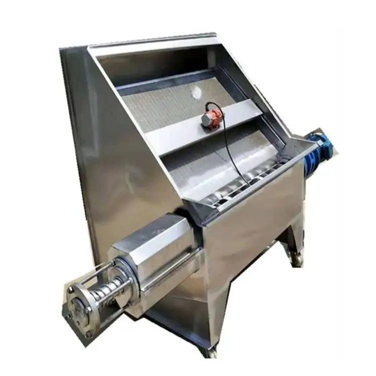 Densen customized Inclined screen solid-liquid separator Farm Manure Separator cow dung manure dewatering machine