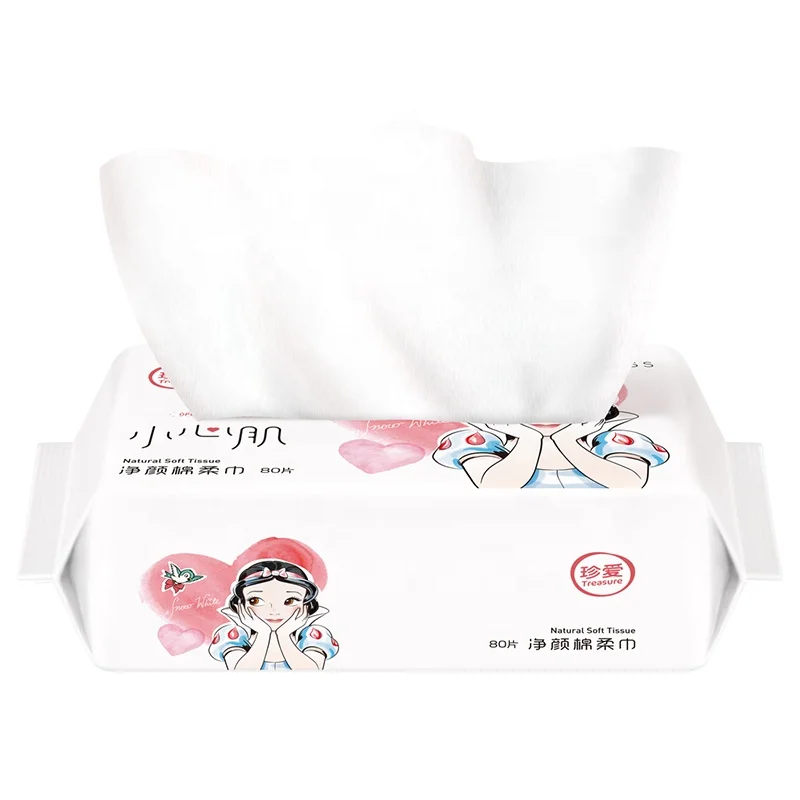 
Treasure 100% Plant Fiber Wet-dry Wipes Biodegradable Facial Dry Wipes 