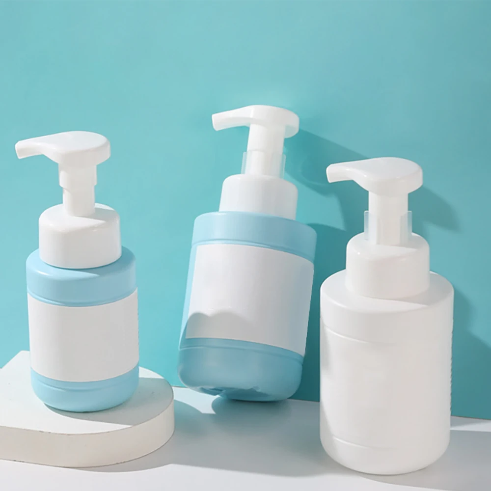 Custom Eco-friendly PET Plastic Cosmetic SKIN CARE Bottle Shampoo Bottle liquid bottle with Lotion Pump