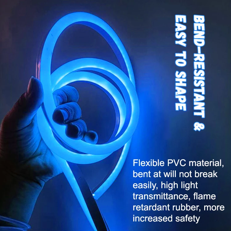 Led Neon Strip Light Flexible Led Light for Outdoor PVC IP67 Led Tubular Light 360 Degree Outdoor Neon Landscape