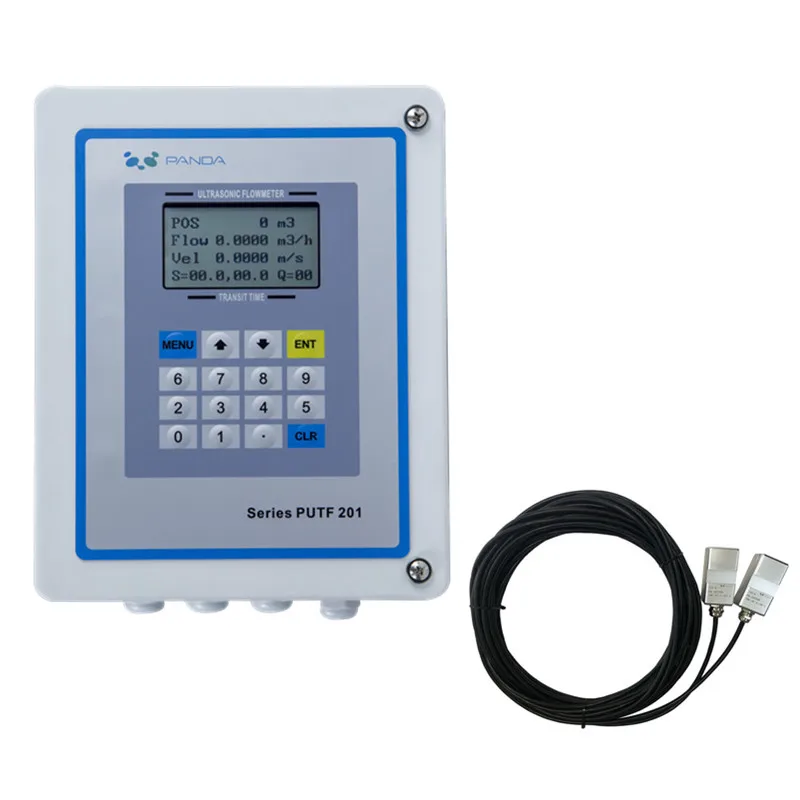 Wall mounted clamp on ultrasonic flow meter digital water flow meter ultrasonic flow meter