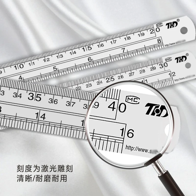 Classic 15 cm / 6 Inch Ruler High Quality Double sided Ruler Stainless Steel Metal Rulers for Measuring