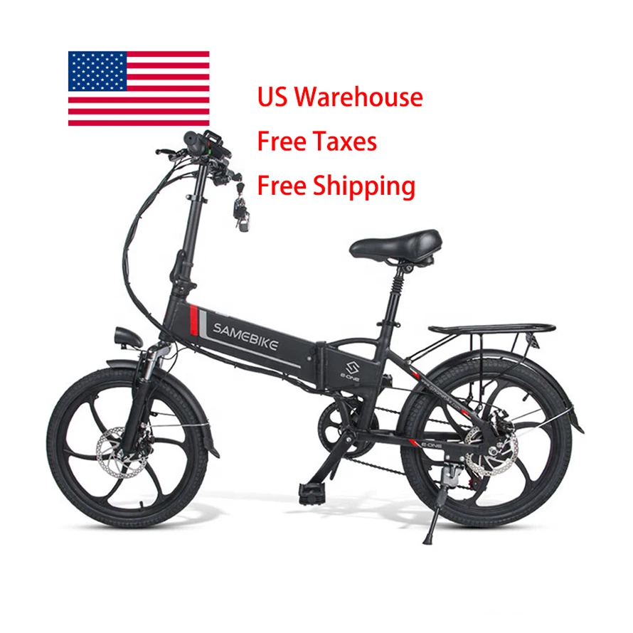 Свяжитесь с нами без налогов Бесплатная доставка; Партия из 20 дюймов samebike 20LVXD30 складной электрический велосипед городской велосипед Байк, способный преодолевать Броды Складная