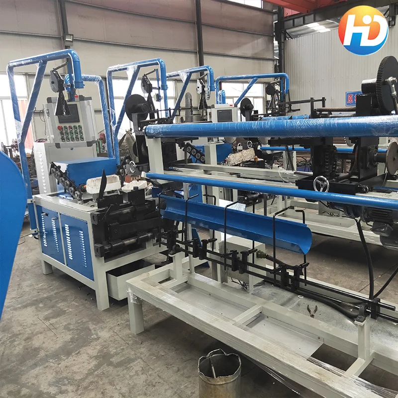 Fully Automatic Double Wire Mesh Chain Link Fence Weaving Net Making Machine Chain Link Machine Manufacturer