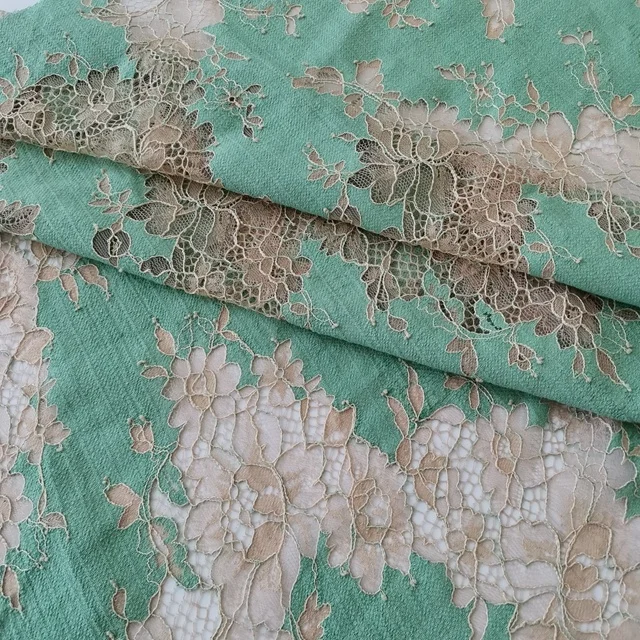 
High Quality Guipure Dress Nylon Cotton Cord Chenille Lace Fabric 