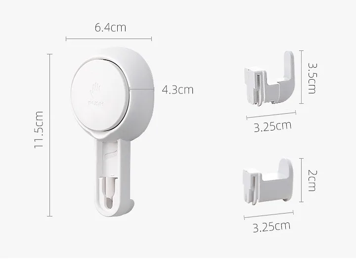 Strong Vacuum Sucker Hook No Hole For Bathroom Wall Toilet Kitchen  Stowel  Magnetic Hooks Plastic Hook