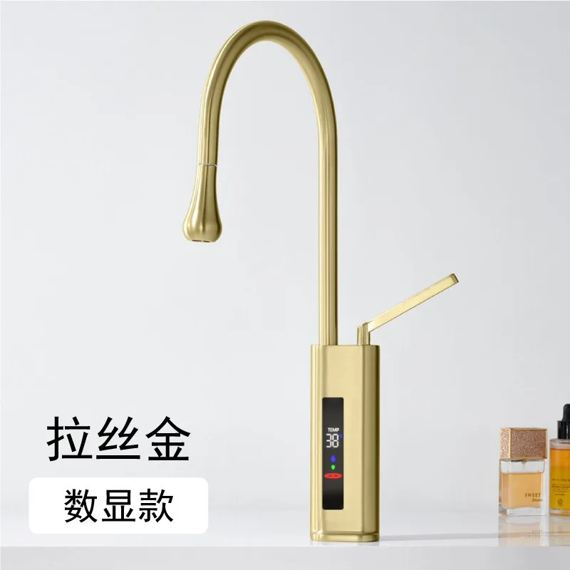 Basin Faucet Modern Bathroom Mixer Tap Black Gold Wash basin Faucet Single Handle Hot and Cold Waterfall Faucet