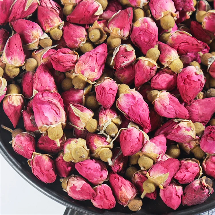 Princess Shao Chinese Flower Rose Tea Detox Slimming Tea with Dried Organic Pink Rose Bud Tea