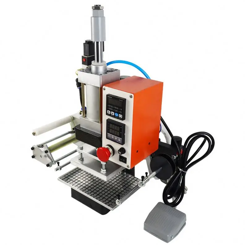 Multi-functional Leather Stamping Press Pneumatic Hot Pressing Gold Foil Press Pneumatic Heating Stamping Machine