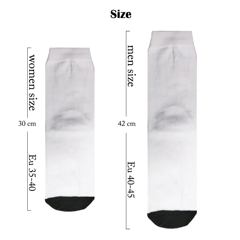 Colorful Custom Novelty DIY Men&Women Socks Funny Print Couples Dog Cat Personalized Your Face Photo on Sock Unisex for Gift