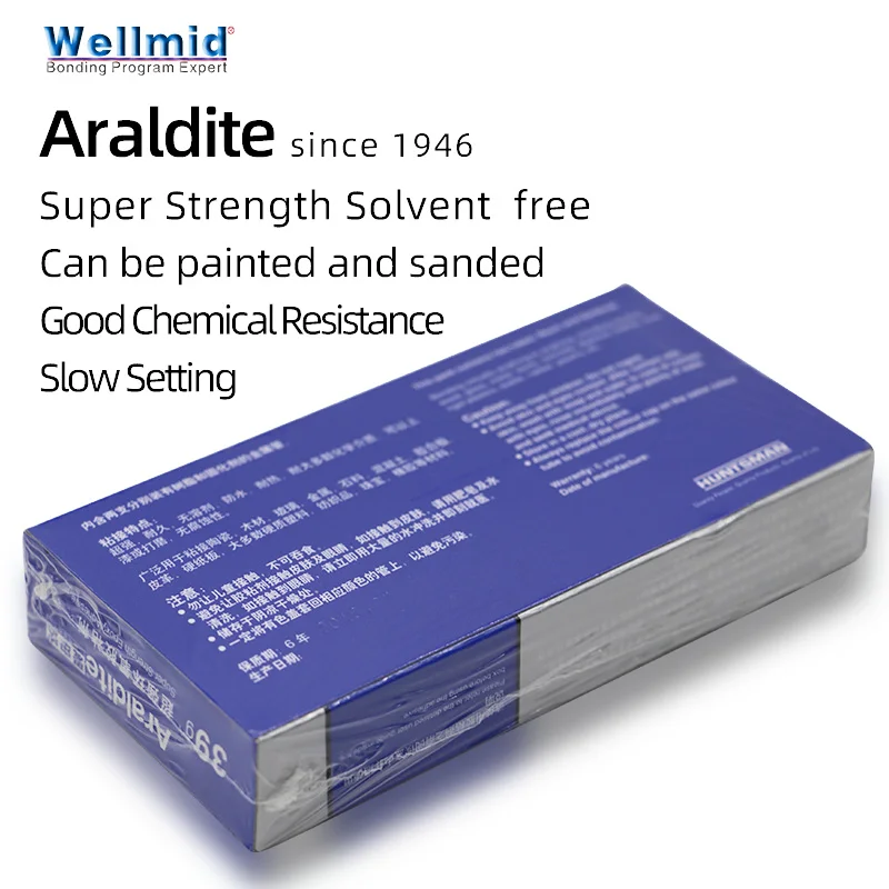 Araldite AB Epoxy Adhesive glue 90 minutes standard Slow Cure 2 Part with Resin&HardeneExtra Strong Setting Materials 216Pcs*39G