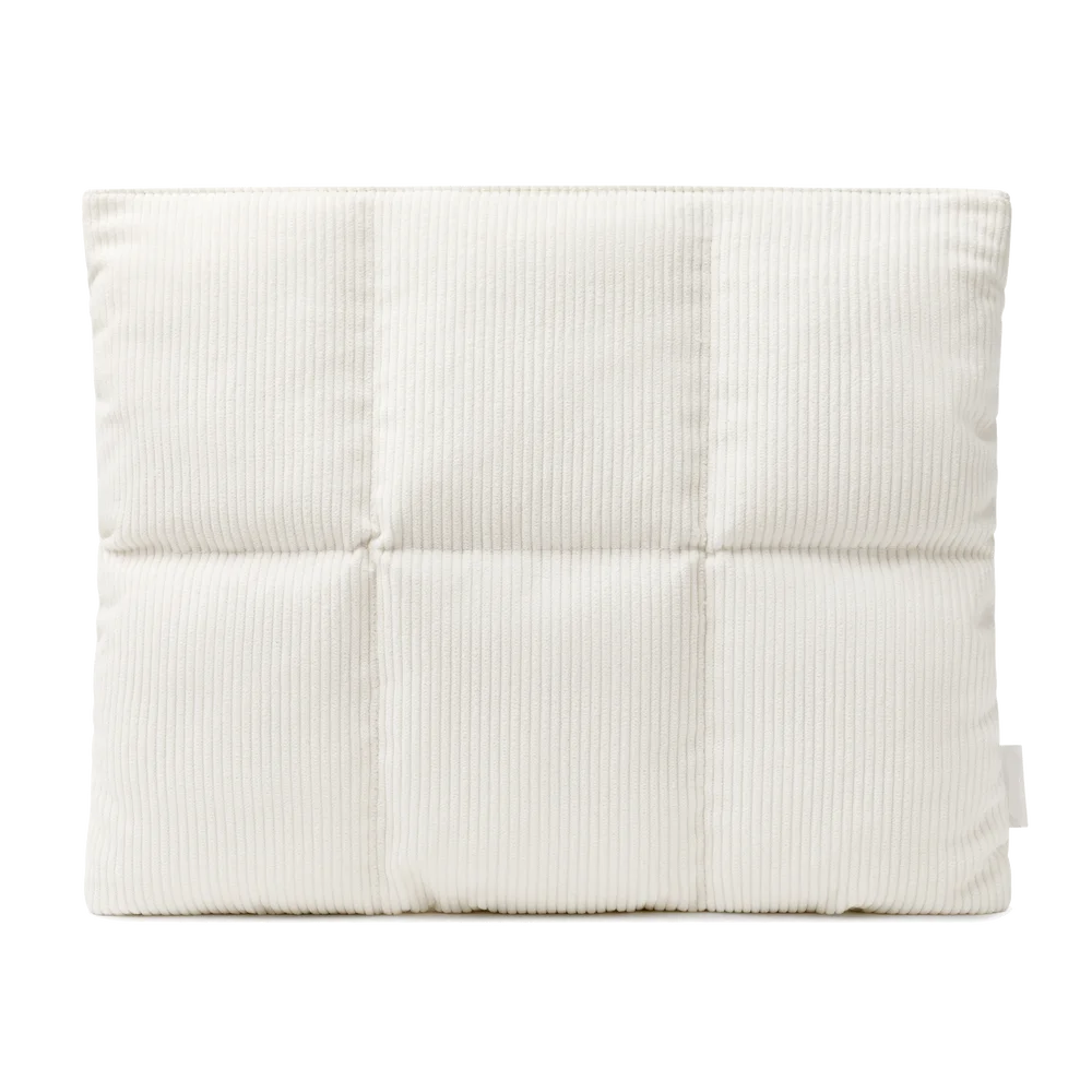 Custom Size Logo Corduroy Padded Quilted Magnetic Closure Laptop Tablet Protection Sleeve Pouch Bag