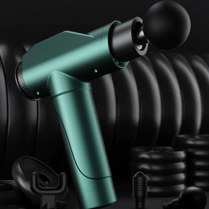 Handheld Touch Screen Carbon Silent Booster Impact Flow Percussion Fascial Adjustable Kraftgun Massage Gun