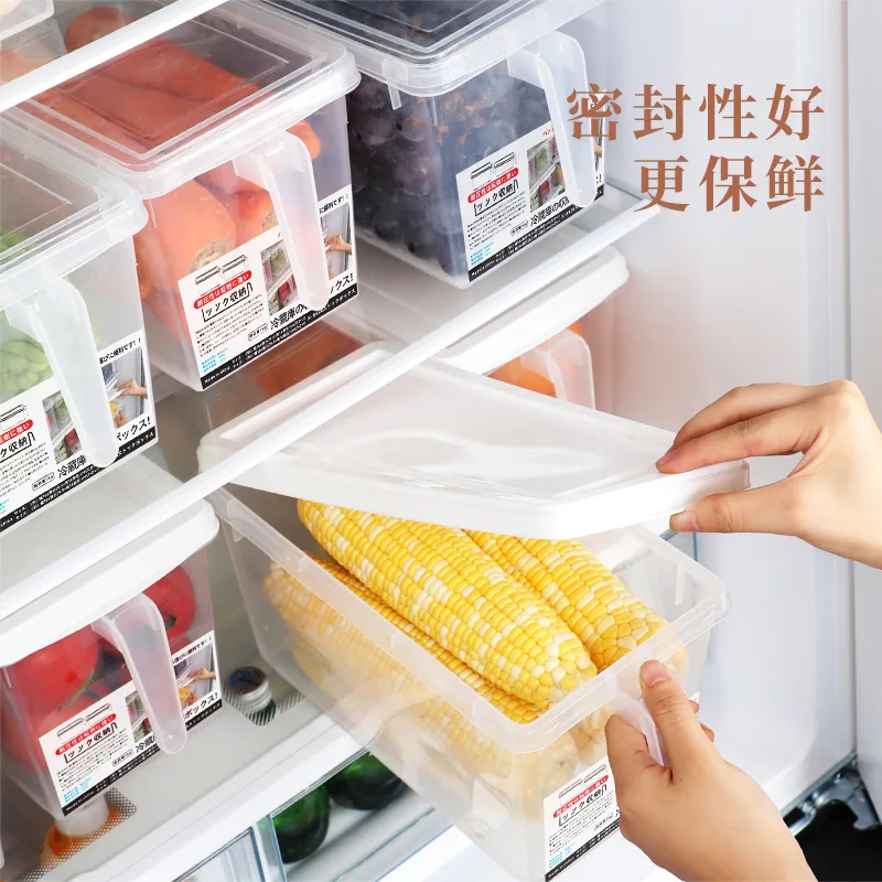 Plastic Clear Keep Fresh Food Storage Container Kitchen Egg Vegetable Fruits Fridge Storage Bin Organizers Refrigerator plastic