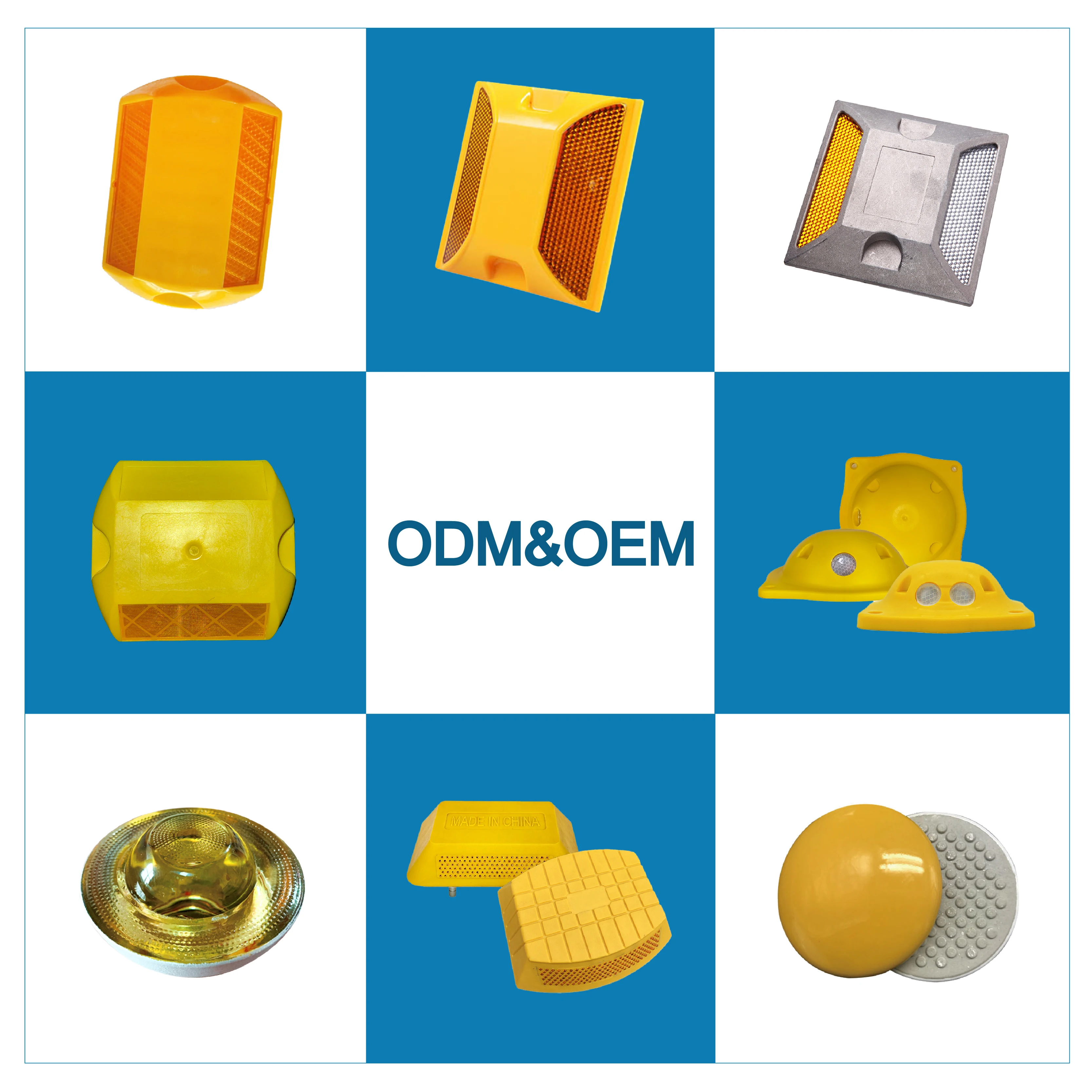 Wholesale Price Custom Vialeta Eye Cat Road Marker Red Green White Color Reflector Plastic Road Stud