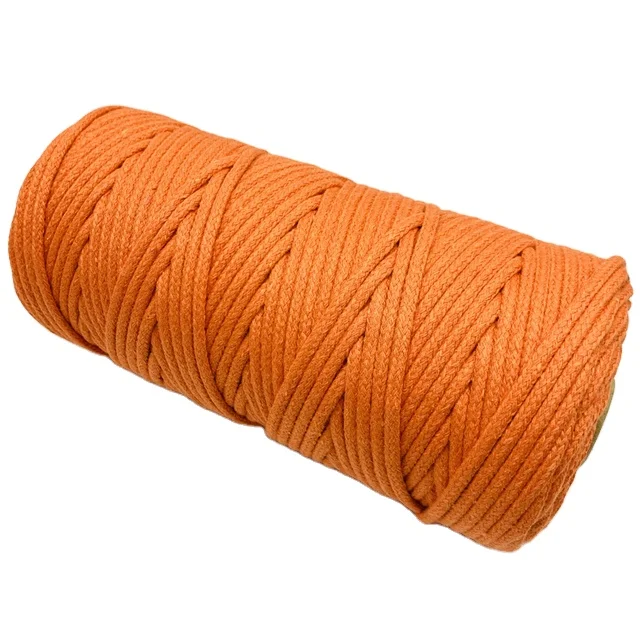 Garment 100% Cotton Macrame 3Mm Bulk Custom Black 2Mm Colour  Diy 1Mm 20Mm  Recycled Macrame Rope Extension