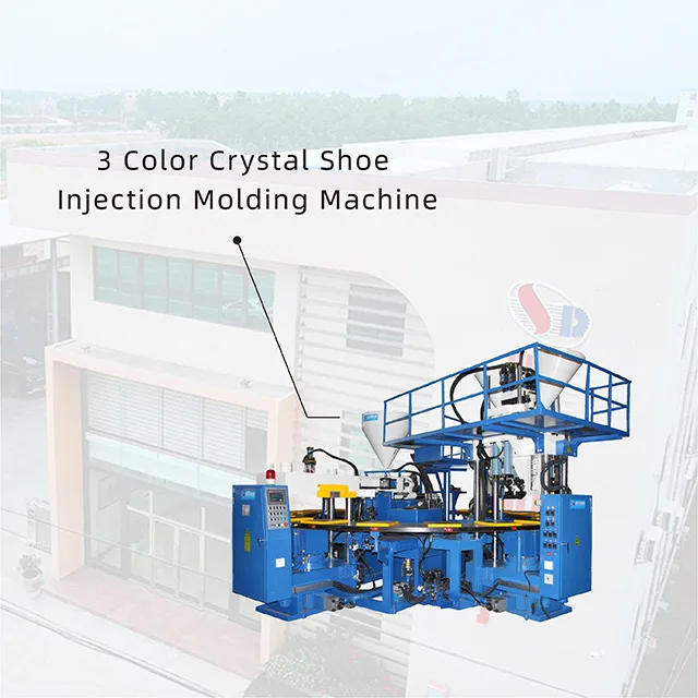 The Factory Price Rotary 24 Stations 3 Color Pvc Air Blowing Slipper Injection Machine