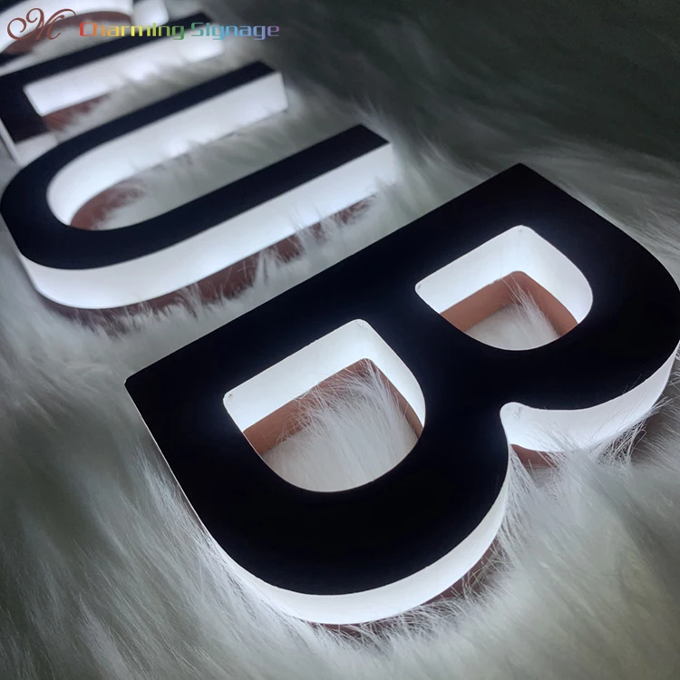 Charmingsign Custom LED Acrylic illuminated Letter Sign Neon Signage Commercial Business Billboard Logo