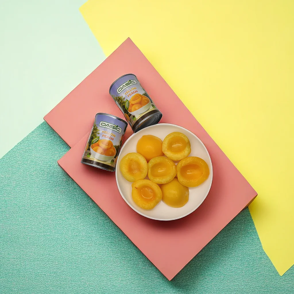 2023 лучшие продажи консервированные фрукты так сладкие консервированный желтый персик Лучшая цена для