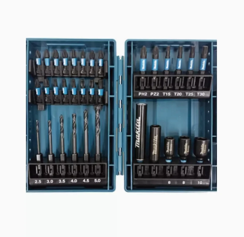 43pcs Original Makita accessory set of drills, household electric screwdriver, drill bit driver set, hexagonal screwdriver head