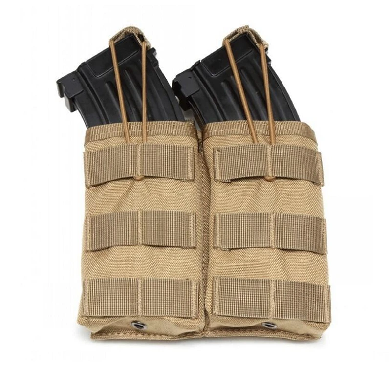 Tactical Molle 5.56mm Magazine Pouch Double Mag Bag for Outdoor Hunting Paintball Accessories