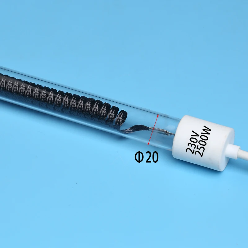 220V 240V 2000W 1000W 500W SK15 carbon fiber IR heat lamp infrared heater heating elements