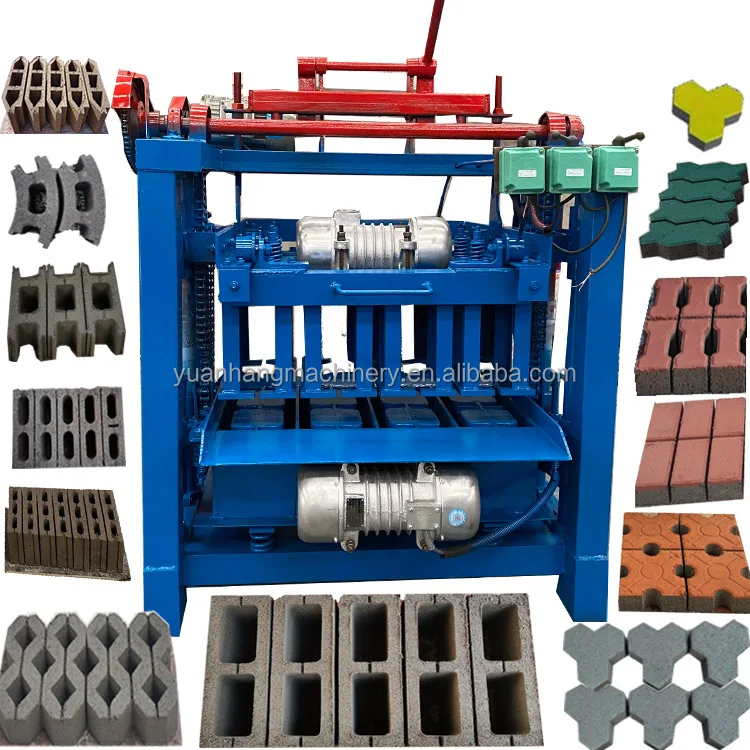 Best price egg laying paver moulding Hollow Concrete Cement Brick Making Machine