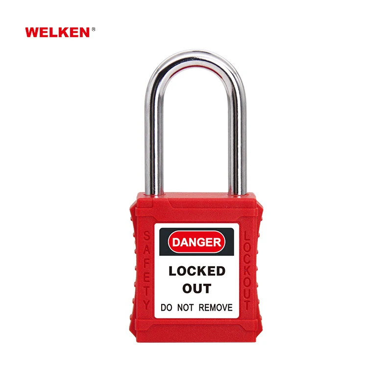 Security Brand Padlock Loto Nylon Body Lockout Safety Padlock with Master Key same key lockout